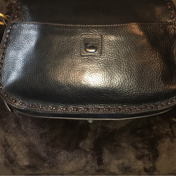 Dooney & Bourke Florentine Full Flap Saddle Bag in Black - Picture 7 of 12